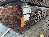 Grenen channelsiding bruin geïmpregneerd 4800x140x18mm (120x) - afbeelding 2 van  3