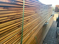 Grenen design profiel bruin geïmpregneerd 5100x140x18mm (105x) - afbeelding 2 van  3