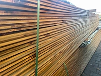 Grenen design profiel bruin geïmpregneerd 5100x140x18mm (105x) - afbeelding 2 van  3
