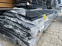 Grenen design/triple/deens profiel zwart gecoat 5100x142x22mm (150x) - afbeelding 2 van  3
