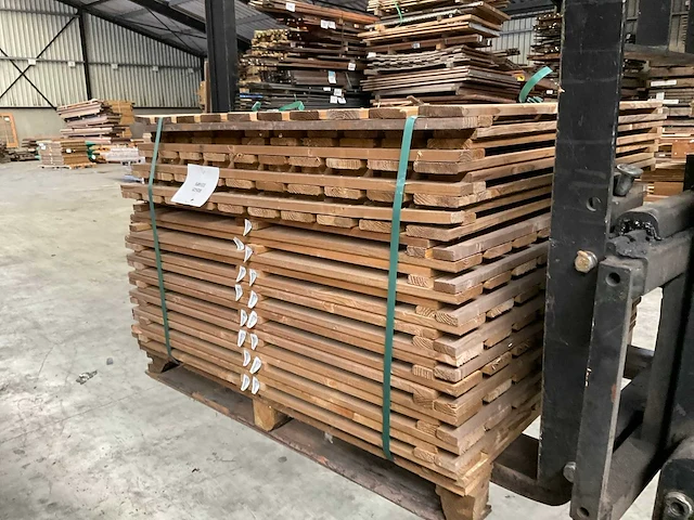 Grenen geïmpregneerd tuintegel 100x100 cm (24x) - afbeelding 3 van  8