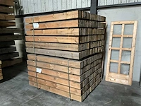 Grenen geïmpregneerde tuinpaal 155x12x12 cm (15x) - afbeelding 1 van  6
