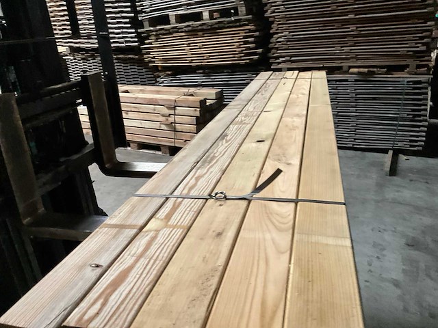 Grenen geïmpregneerde tuinpaal 2400x88x88 cm (20x). - afbeelding 5 van  5