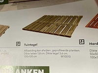 Grenen geïmpregneerde tuintegel 100x100 cm (20x) - afbeelding 2 van  10