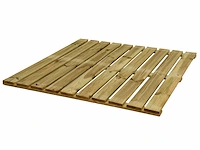 Grenen geïmpregneerde tuintegel 100x100 cm (25x) - afbeelding 1 van  10