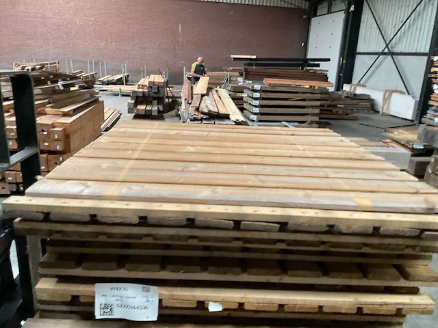 Grenen geïmpregneerde tuintegel 100x100 cm (25x) - afbeelding 10 van  10