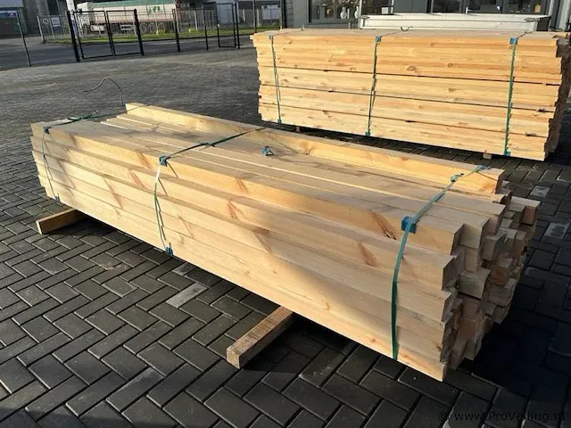 Grenen geschaafd onbehandeld rechthoek 17 x 130 mm - afbeelding 9 van  13