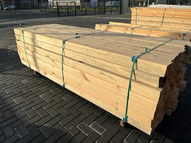 Grenen geschaafd onbehandeld rechthoek 17 x 130 mm - afbeelding 11 van  13