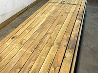 Grenen paal geschaafd 400x8,8x8,8 cm (25x) - afbeelding 2 van  6
