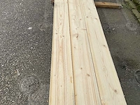 Grenen plank 500x15x4 cm (12x) - afbeelding 2 van  4