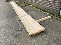 Grenen plank 600x8x2,5 cm (10x) - afbeelding 2 van  5