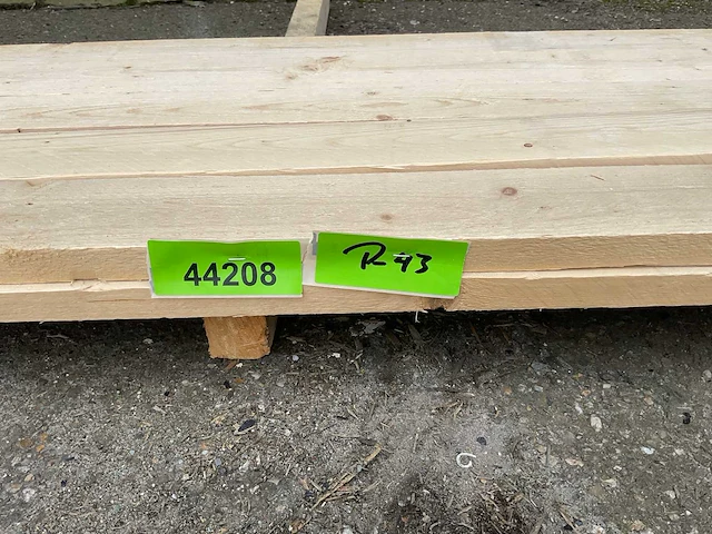 Grenen plank 600x8x2,5 cm (10x) - afbeelding 5 van  5