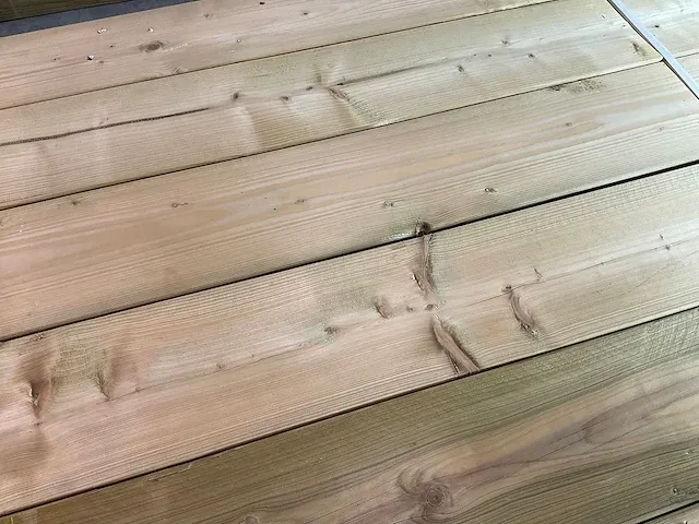 Grenen plank geïmpregneerd 400x19.5x2 cm (50x) - afbeelding 6 van  7