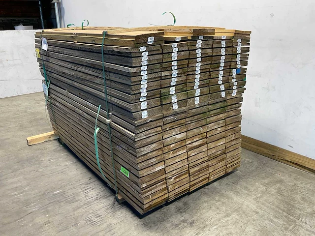 Grenen plank geschaafd 180x20x2 cm (100x) - afbeelding 4 van  6