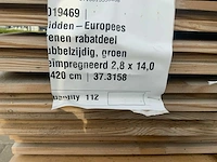 Grenen rabatdeel dubbelzijdig 4200x140x28mm (112x) - afbeelding 8 van  8