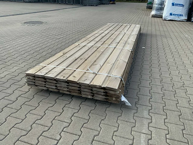 Grenen rabatdeel dubbelzijdig 4200x140x28mm (40x) - afbeelding 2 van  7