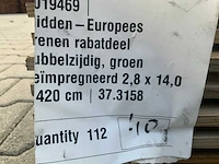 Grenen rabatdeel dubbelzijdig 4200x140x28mm (40x) - afbeelding 7 van  7