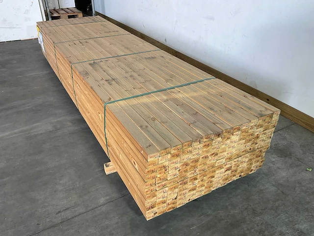 Grenen regel geschaafd 360x7,5x5 cm (50x) - afbeelding 2 van  5