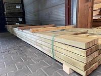 Grenen regels geschaafd groen geïmpregneerd 5400x90x45mm (45x) - afbeelding 2 van  3