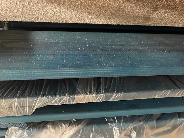 Grenen schuttingpanelen blauw gecoat 1800x1800mm (8x) - afbeelding 1 van  3