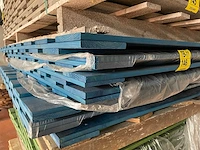 Grenen schuttingpanelen blauw gecoat 1800x1800mm (8x) - afbeelding 2 van  3