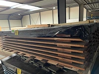 Grenen schuttingpanelen bruin gecoat 1800x1800mm (8x) - afbeelding 2 van  3