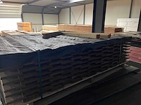 Grenen schuttingpanelen bruin gecoat 1800x1800mm (8x) - afbeelding 3 van  3