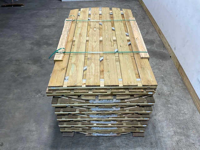 Grenen tuindeur met toog 100x180 cm (6x) - afbeelding 2 van  4