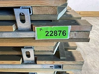 Grenen tuindeur met toog 100x180 cm (6x) - afbeelding 4 van  4