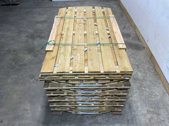 Grenen tuindeur met toog 100x180 cm (6x) - afbeelding 2 van  4