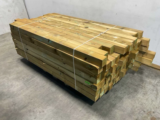 Grenen tuinpaal geïmpregneerd 240x11x11 cm (75x) - afbeelding 1 van  7