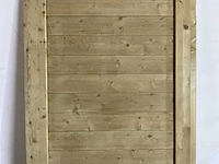 Grenen tuinpoort 215x95,5 cm (2x) - afbeelding 2 van  6