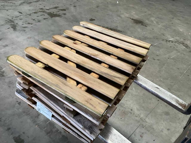 Grenen tuinpoort recht 100x80 (10x) - afbeelding 2 van  7