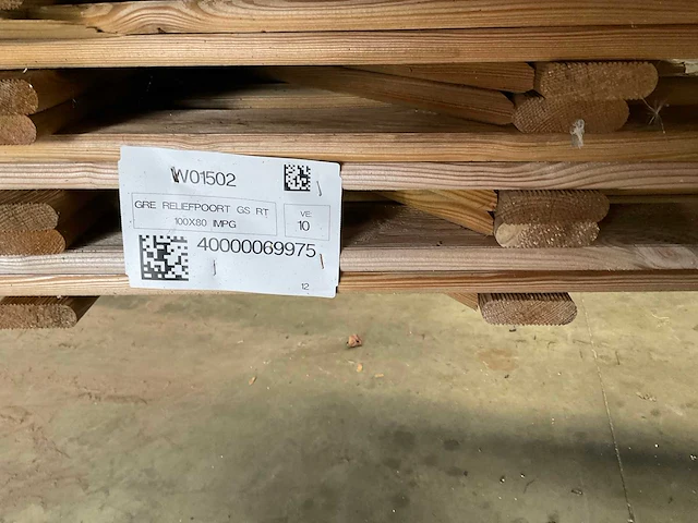 Grenen tuinpoort recht 100x80 (10x) - afbeelding 4 van  7