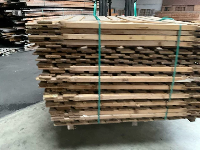 Grenen tuinscherm met trellis 21-planks 180x180 cm (20x) - afbeelding 2 van  14