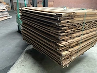 Grenen tuinscherm met trellis 21-planks 180x180 cm (20x) - afbeelding 3 van  14