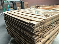 Grenen tuinscherm met trellis 21-planks 180x180 cm (20x) - afbeelding 4 van  14