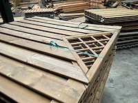Grenen tuinscherm met trellis 21-planks 180x180 cm (20x) - afbeelding 5 van  14