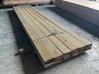 Grenen vlonderplank 400x14,5x2,8 cm (24x) - afbeelding 2 van  4