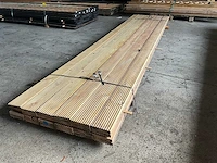 Grenen vlonderplank 400x14,5x2,8 cm (24x) - afbeelding 3 van  4