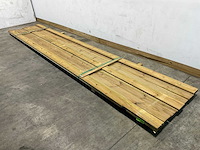 Grenen vlonderplank 500x14x2,8 cm (9x) - afbeelding 1 van  7