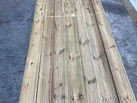 Grenen vlonderplank 500x14x2,8 cm (9x) - afbeelding 3 van  7