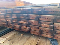 Grenen vlonderplanken bruin geïmpregneerd 3000x145x28mm (72x) - afbeelding 3 van  3
