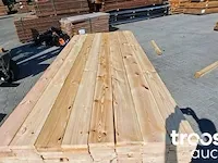 Grenen vlonderplanken glad geschaafd 25x140mm, lengte 245cm - afbeelding 1 van  3