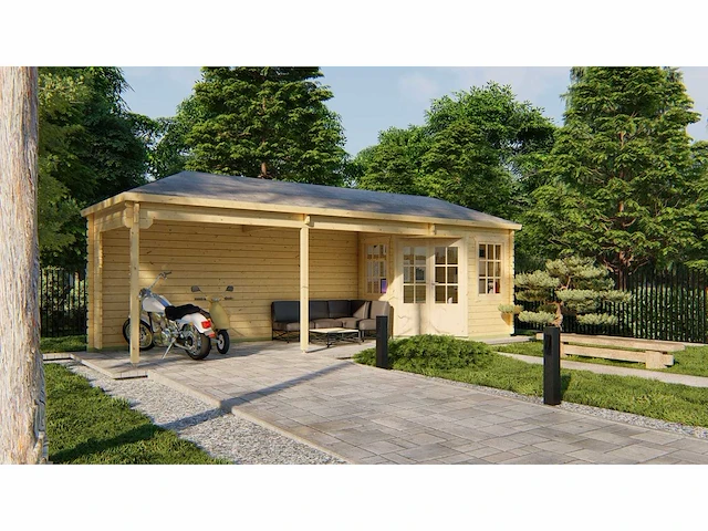Gretel - tuinhuis 44mm 7900x2500x2820mm onbehandeld - afbeelding 1 van  5