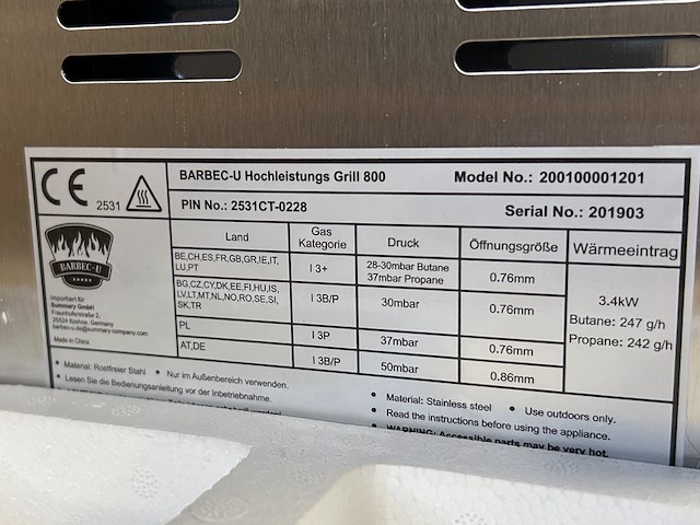 Grill tot 800 graden barbecue-u - afbeelding 5 van  7