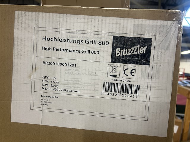 Grill tot 800 graden bruzzzler, high performance grill 800 - afbeelding 3 van  3
