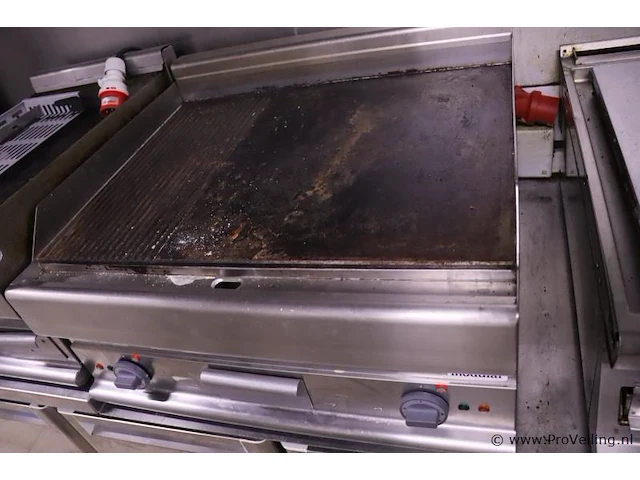 Grill/bakplaat, rvs - 70x70x40cm - afbeelding 1 van  3