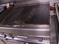 Grill/bakplaat, rvs - 70x70x40cm - afbeelding 1 van  3