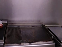 Grill/bakplaat, rvs - 70x70x40cm - afbeelding 2 van  3